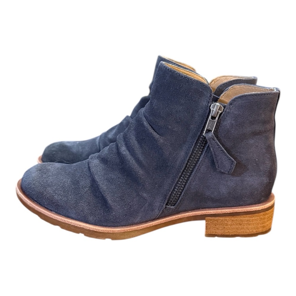 Söfft Beckie II Ankle Boots Storm Blue Suede Women’s Size 7.5 - Picture 3 of 10